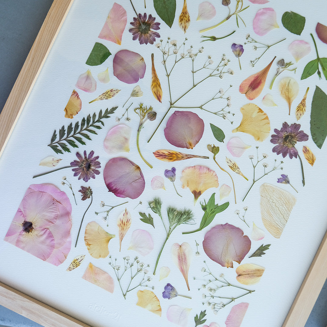 Cuadro con Flores Prensadas