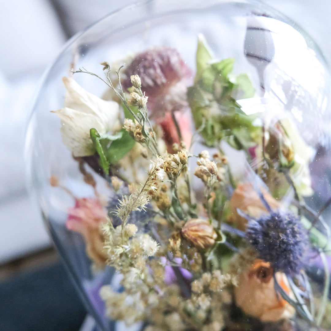 Cúpula con Flores Secas