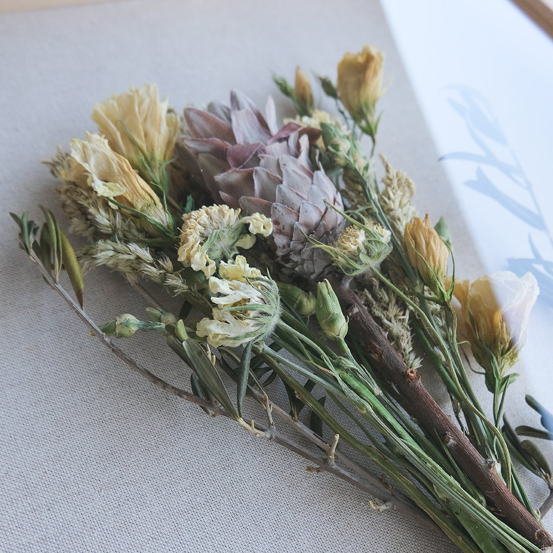 Ramo de Novia Seco y Enmarcado