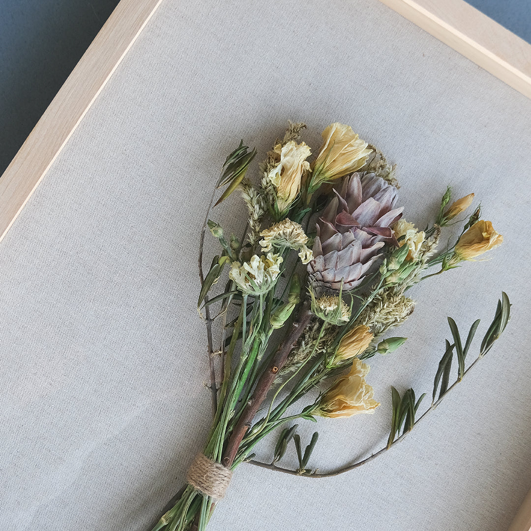 Ramo de Novia Seco y Enmarcado