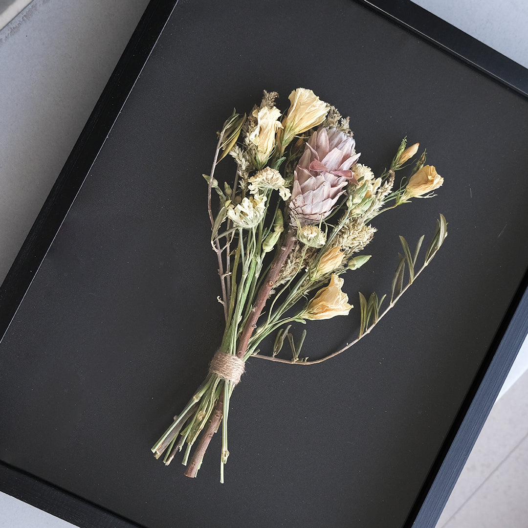 Ramo de Novia Seco y Enmarcado
