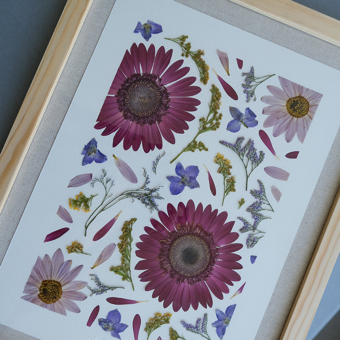 Cuadro de Flores Prensadas